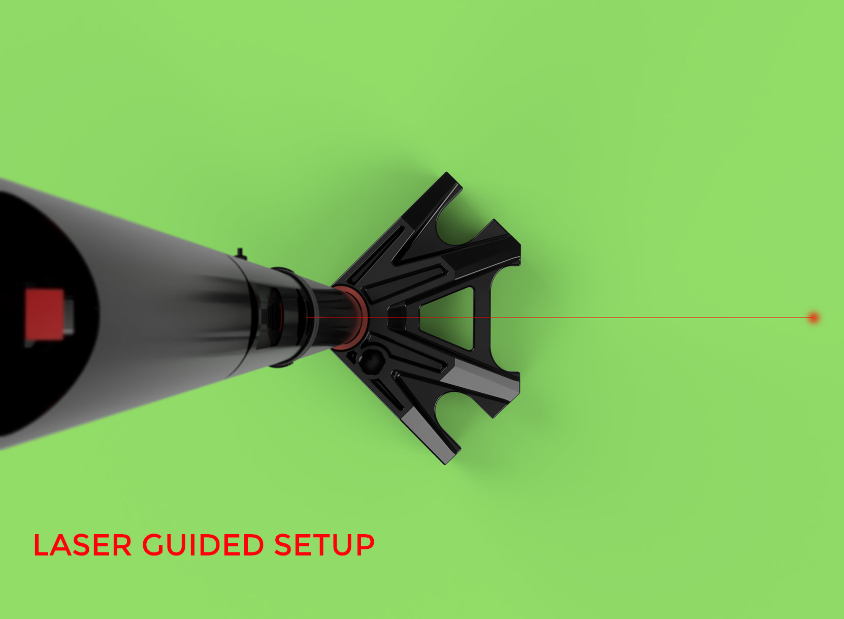 Laser guided set up