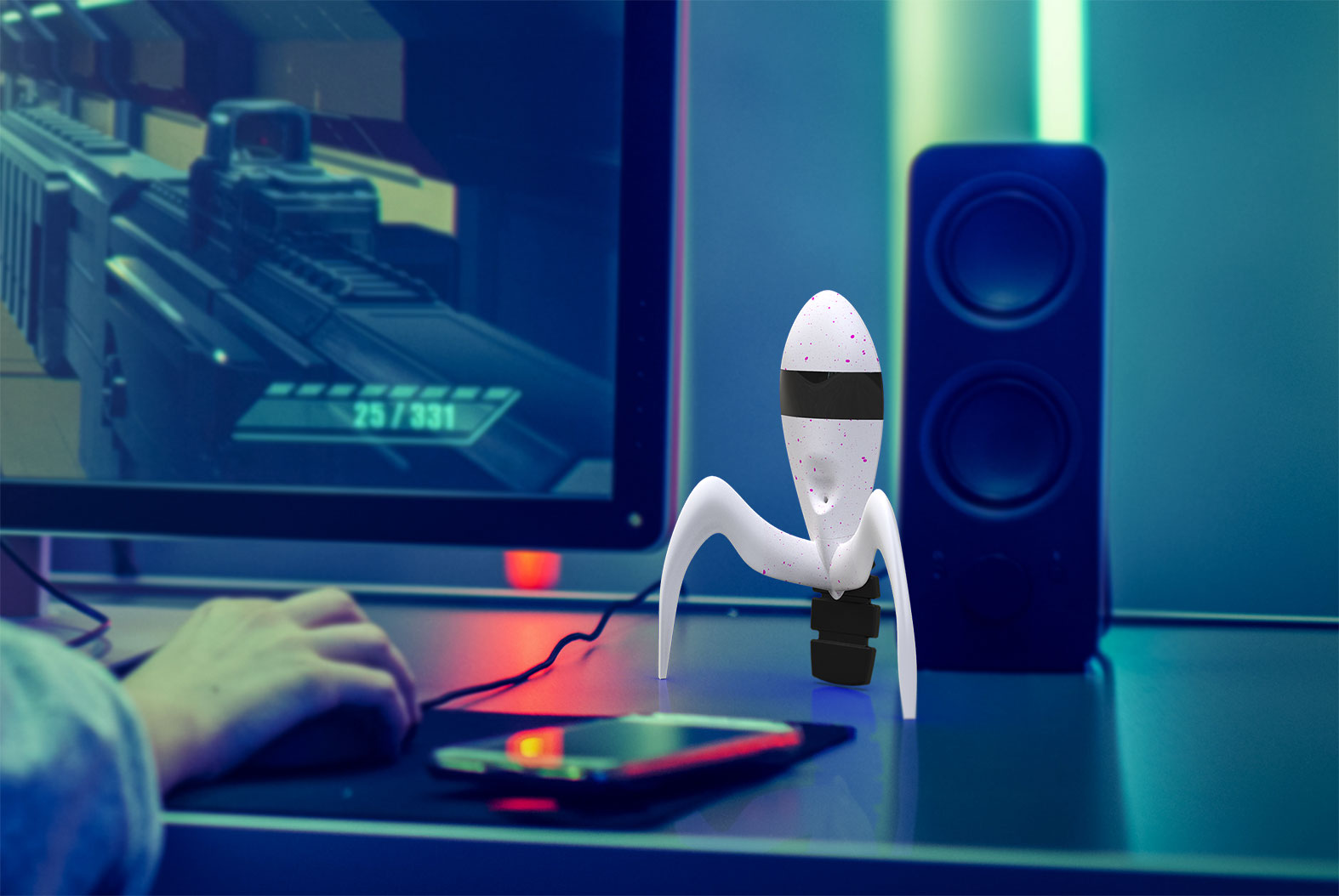on desk 3